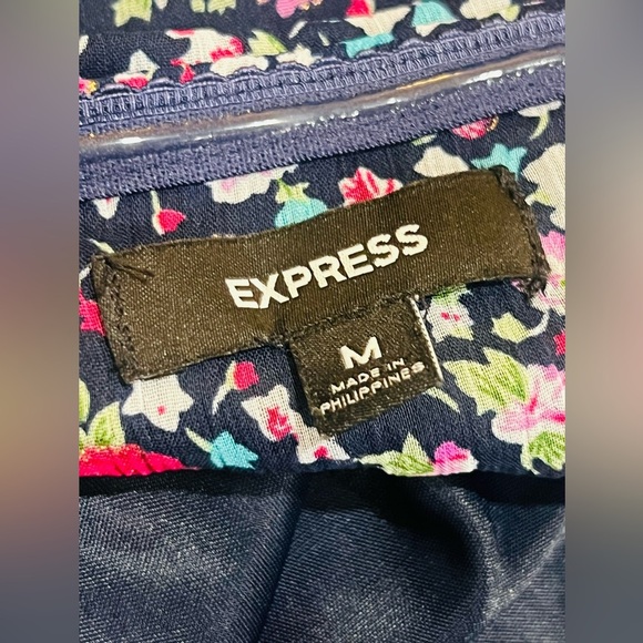 Express floral strapless summer , sun dress size med great conditions - Picture 6 of 9